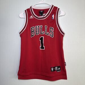 Adidas Chicago Bulls Derrick Rose #1 Jersey Youth M 10-12 Basketball Red NBA